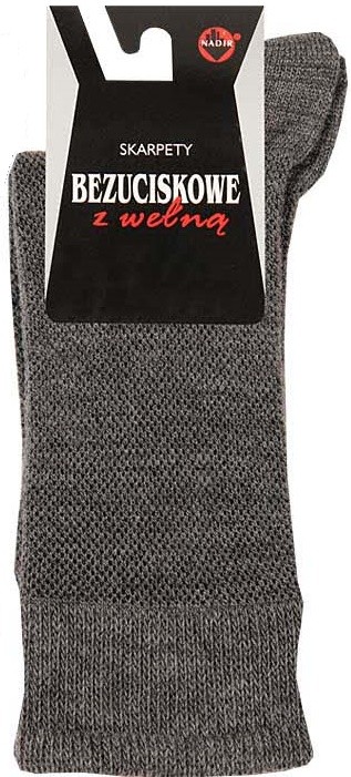 SKARPETY BEZUCISKOWE Z WEŁNĄ