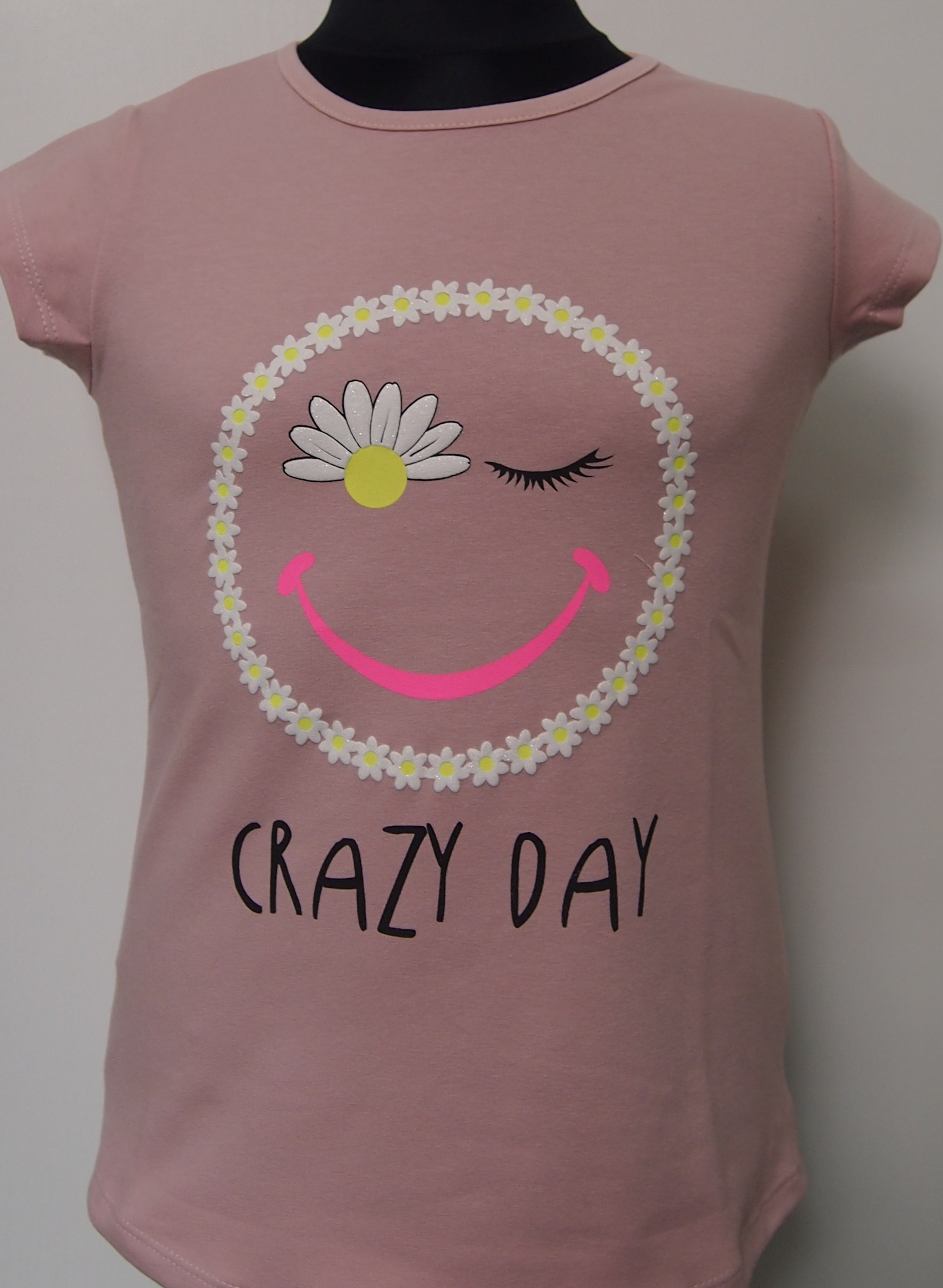 BLUZKA DZIEWCZĘCA CRAZY DAY KR R.134 SALE