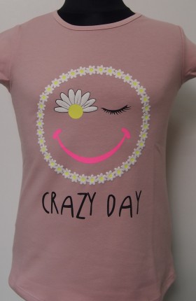 BLUZKA DZIEWCZĘCA CRAZY DAY KR R.128-140 SALE