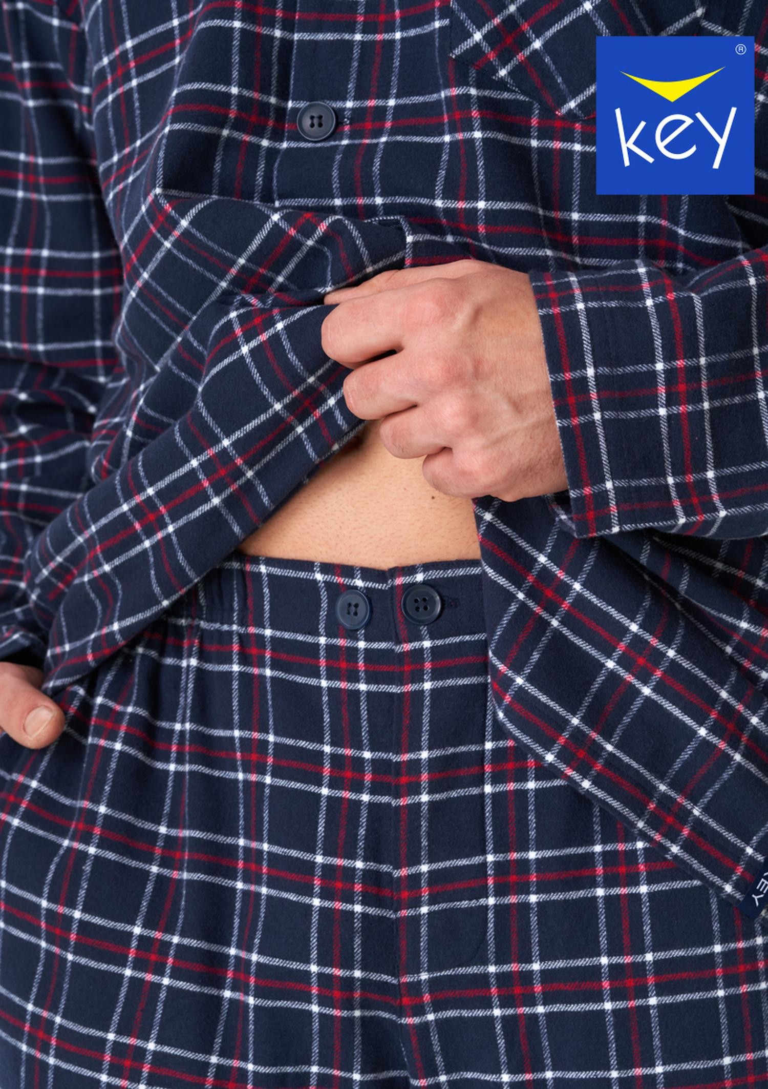 PIŻAMA MĘSKA FLANELA MNS 414 B23 DR SALE