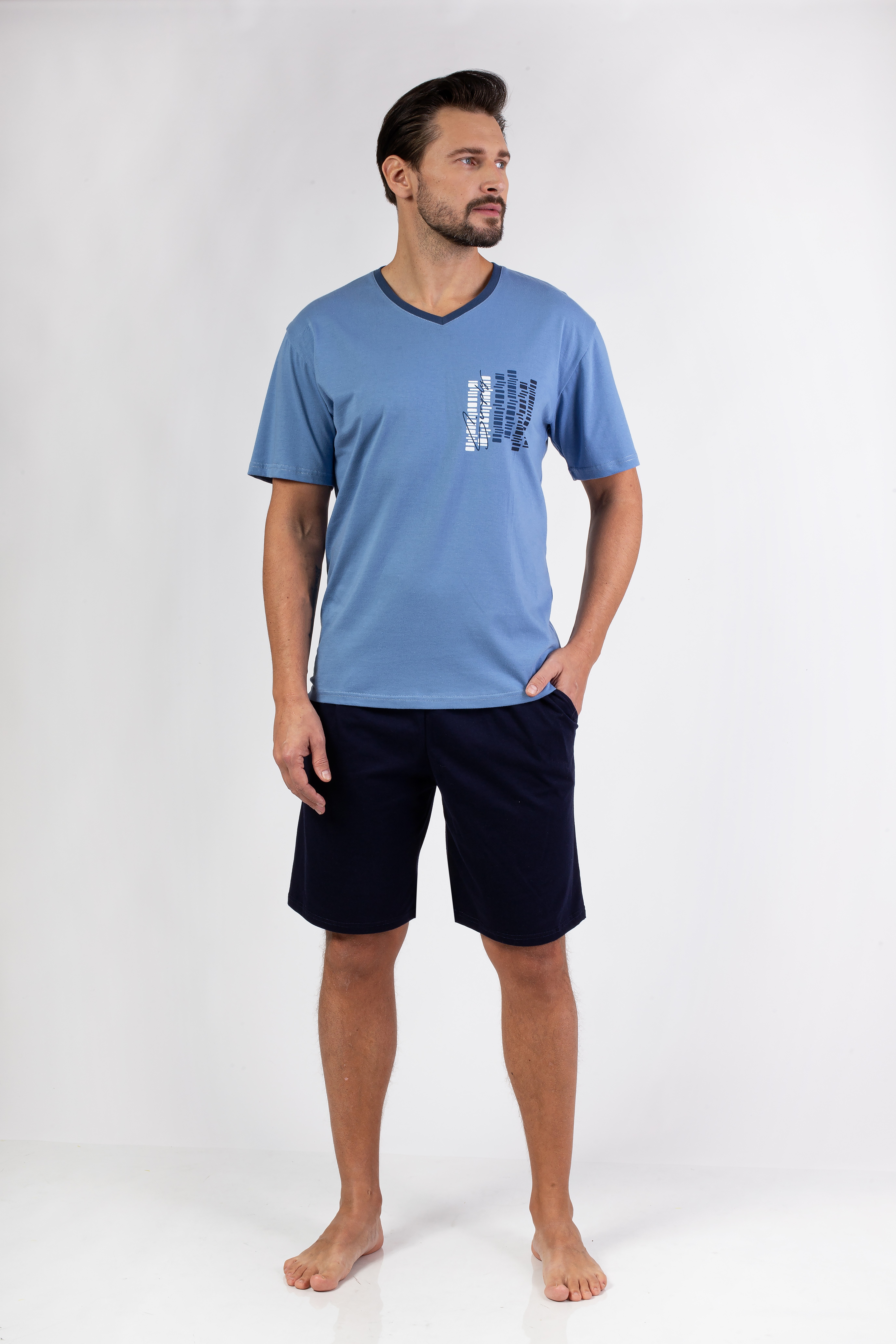 PIŻAMA MĘSKA 477 KR R.2XL