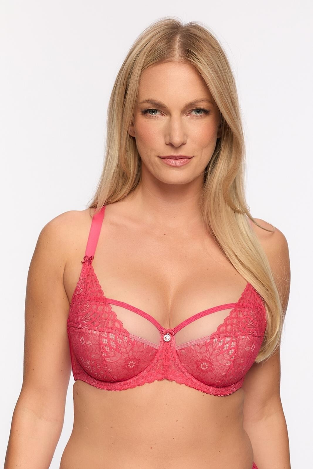 BIUSTONOSZ SEMI-SOFT CLEMENTINE BSO 1292 KORALOWY