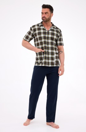 PIŻAMA MĘSKA 318/55 KR R.3XL-5XL