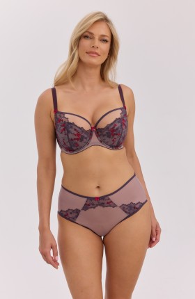 BIUSTONOSZ SEMI-SOFT BIBIANA BSO 1373 FIOLETOWY