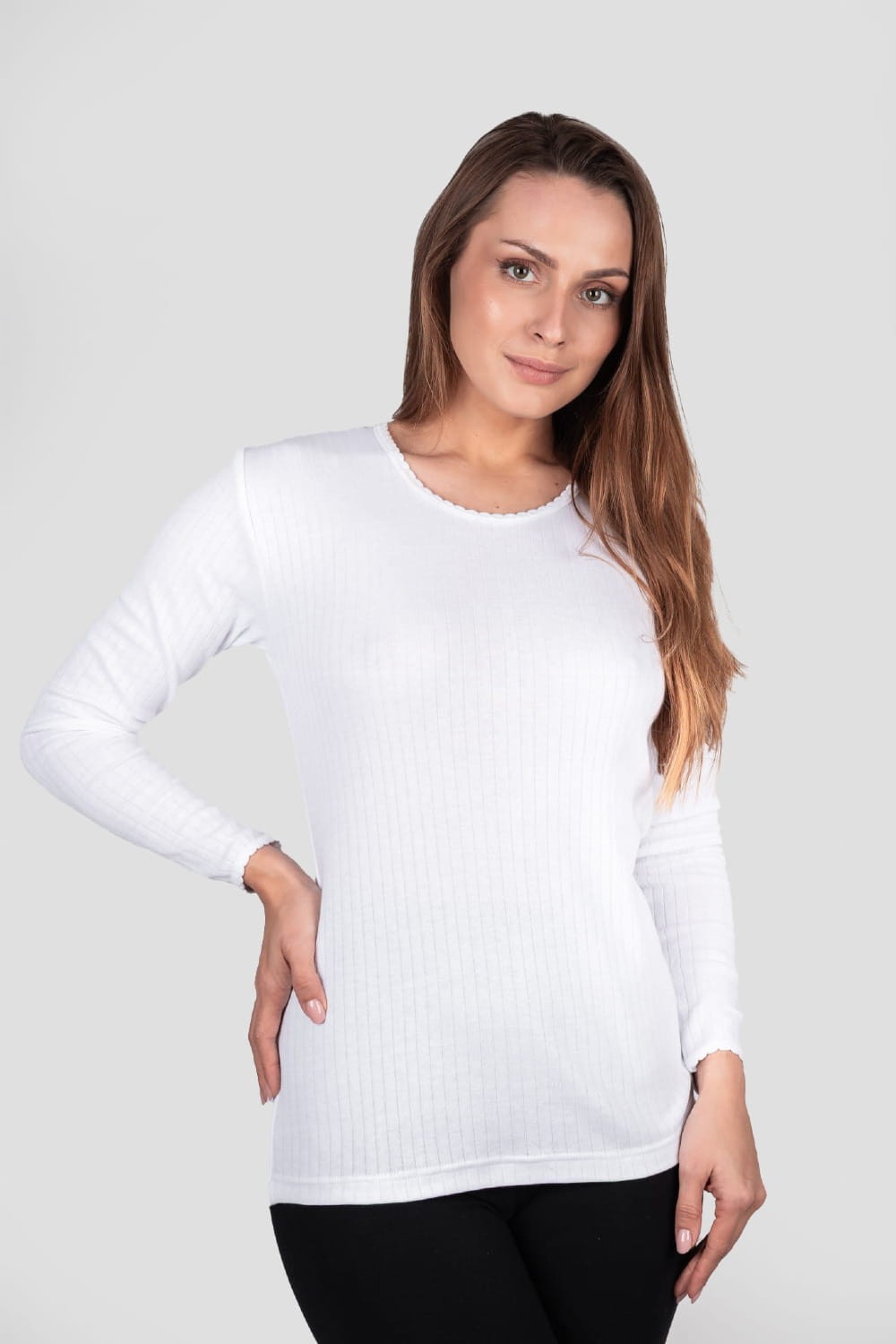 KOSZULKA DAMSKA BIAŁA 1015 DR R.S-L