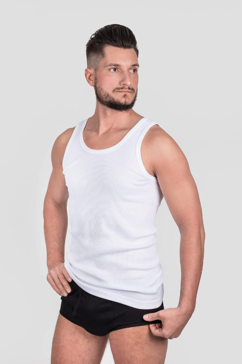 PODKOSZULEK MĘSKI BIAŁY 0816 RAM