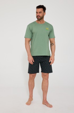 PIŻAMA MĘSKA 326/202 CROCODILES 2 KR