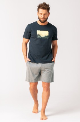 PIŻAMA MĘSKA MNS 637 KR R.3XL-4XL