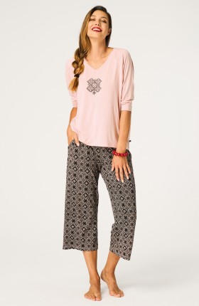 PIŻAMA DAMSKA LNS 731 3/4 R