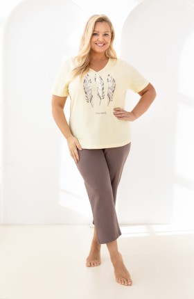 PIŻAMA DAMSKA 742 KR R.XL-5XL