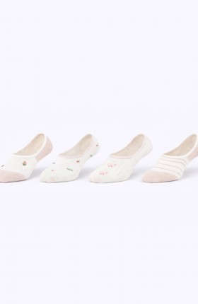 STOPKI DAMSKIE ST096 BAWEŁNA MIX WZÓR