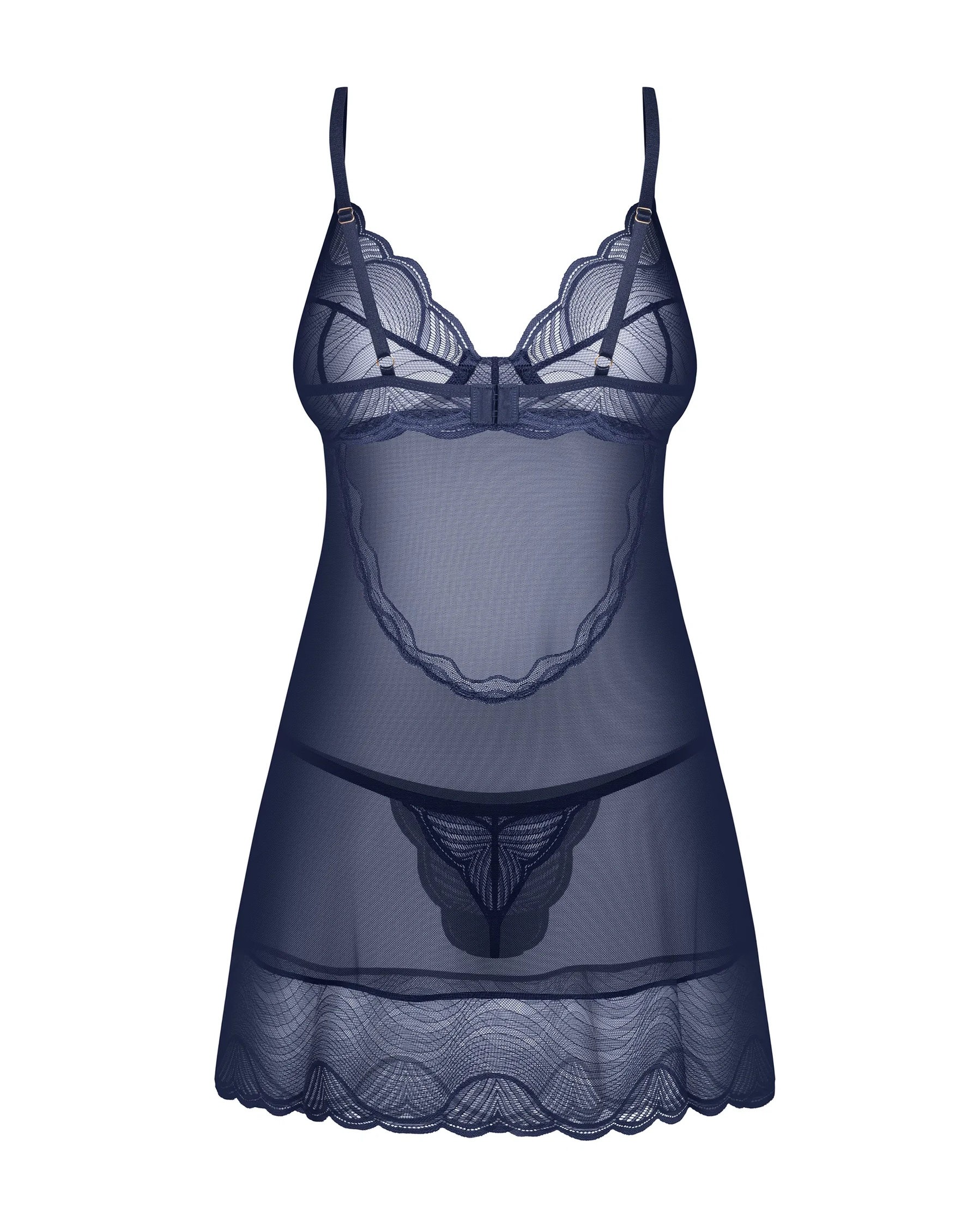 KOMPLET NIGHTLY BLUE CHEMISE
