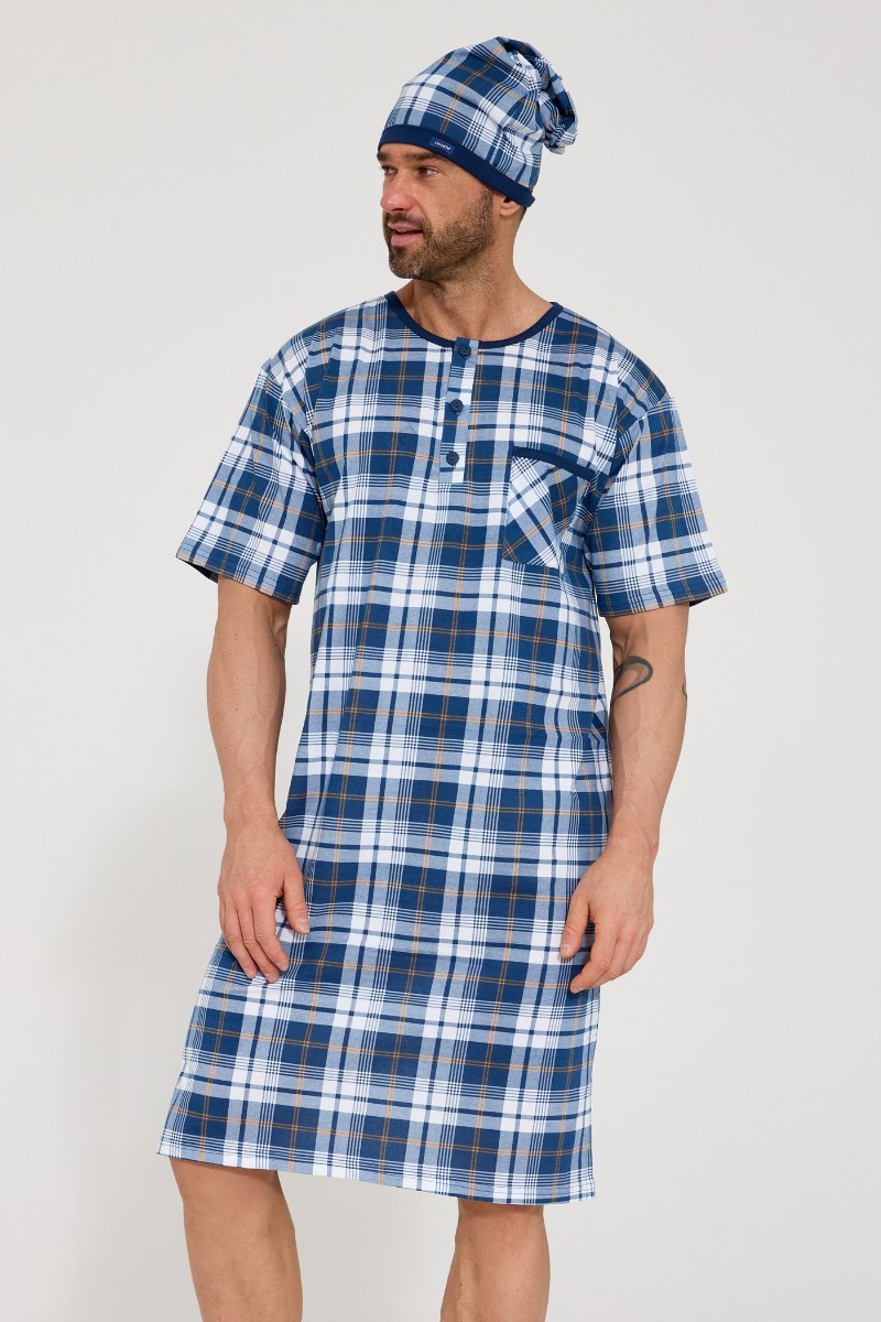 KOSZULA NOCNA MĘSKA 109/37 KR R.3XL-5XL