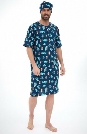 KOSZULA NOCNA MĘSKA 109/34 KR R.3XL-5XL