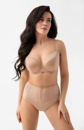 BIUSTONOSZ SEMI SOFT DOTTI G021 MIGDAŁOWY