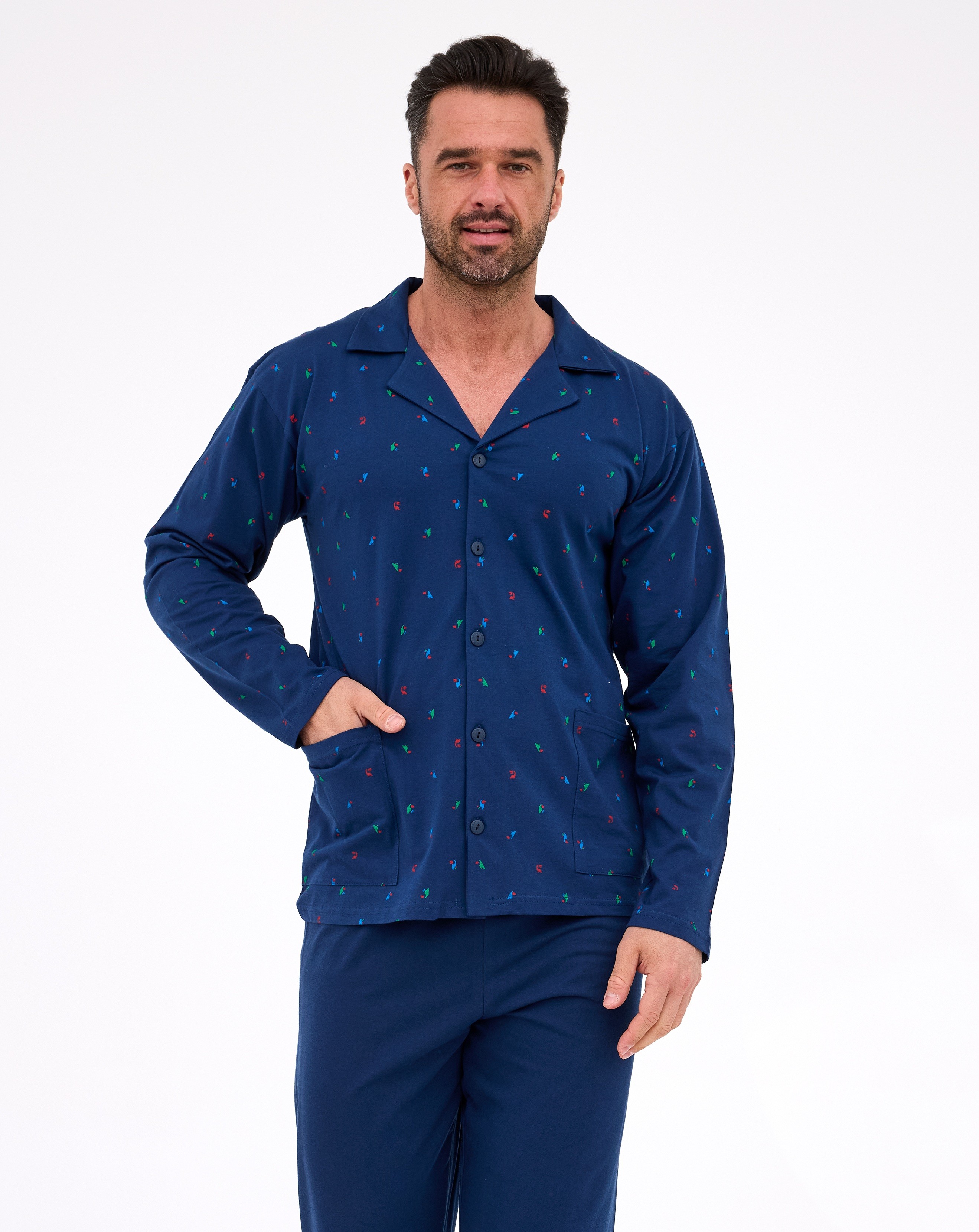 PIŻAMA MĘSKA 114/79 DR R.3XL-5XL