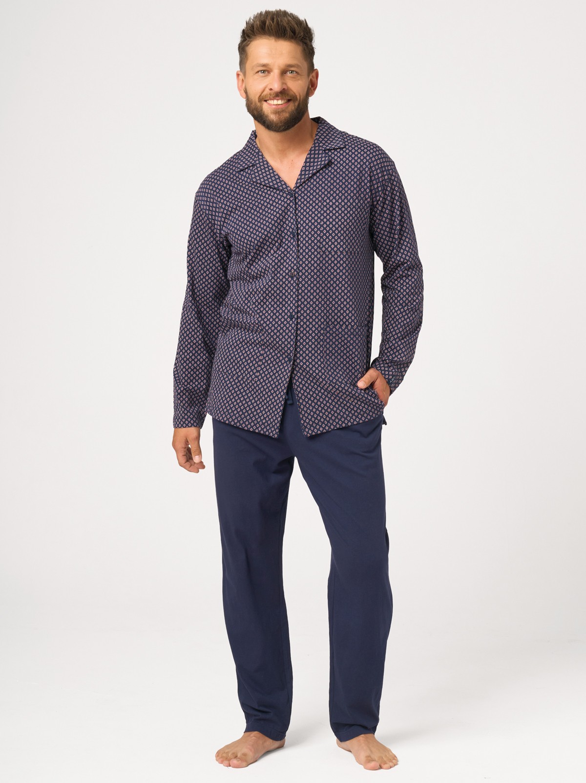 PIŻAMA MĘSKA MNS 913 DR R.3XL-4XL