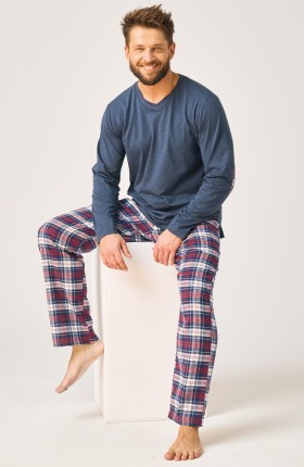 PIŻAMA MĘSKA MNS 410 DR R.3XL-4XL