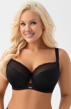 BIUSTONOSZ SEMI SOFT DOTTI G021 CZARNY